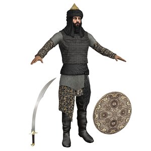saladin man armor 3D model