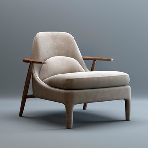 brigitte-lounge-chair 3D model