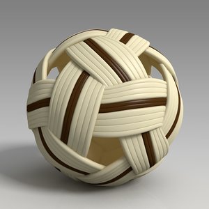 3D sepak takraw ball model