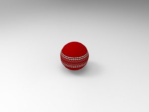 cricket ball 3D model