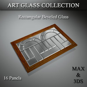 art glass set 3D model