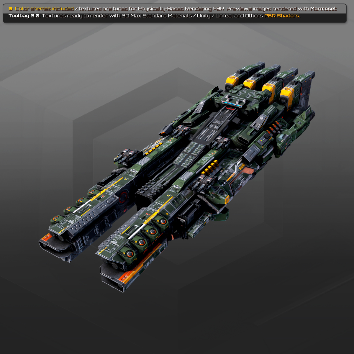 Dreadnought sr3 3D model - TurboSquid 1261564