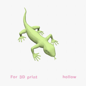 3D lizard model