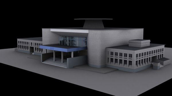 3D railway station model