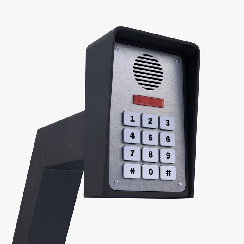 3D keypad gate opener - TurboSquid 1261875