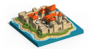 castle voxel 3D model