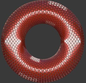 spiral torus 3D model