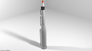 missile rocket 3D model