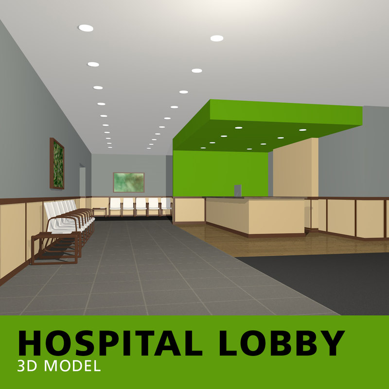 Hospital Lobby Model Turbosquid 1262246