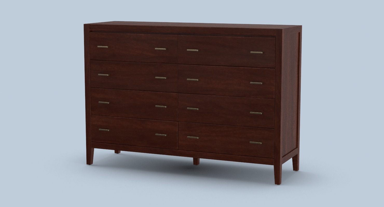 3d Model Contemporary Dresser Turbosquid 1262253