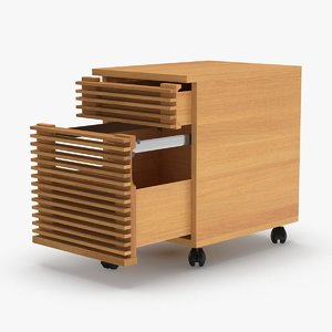 3D modern-filing-cabinet model
