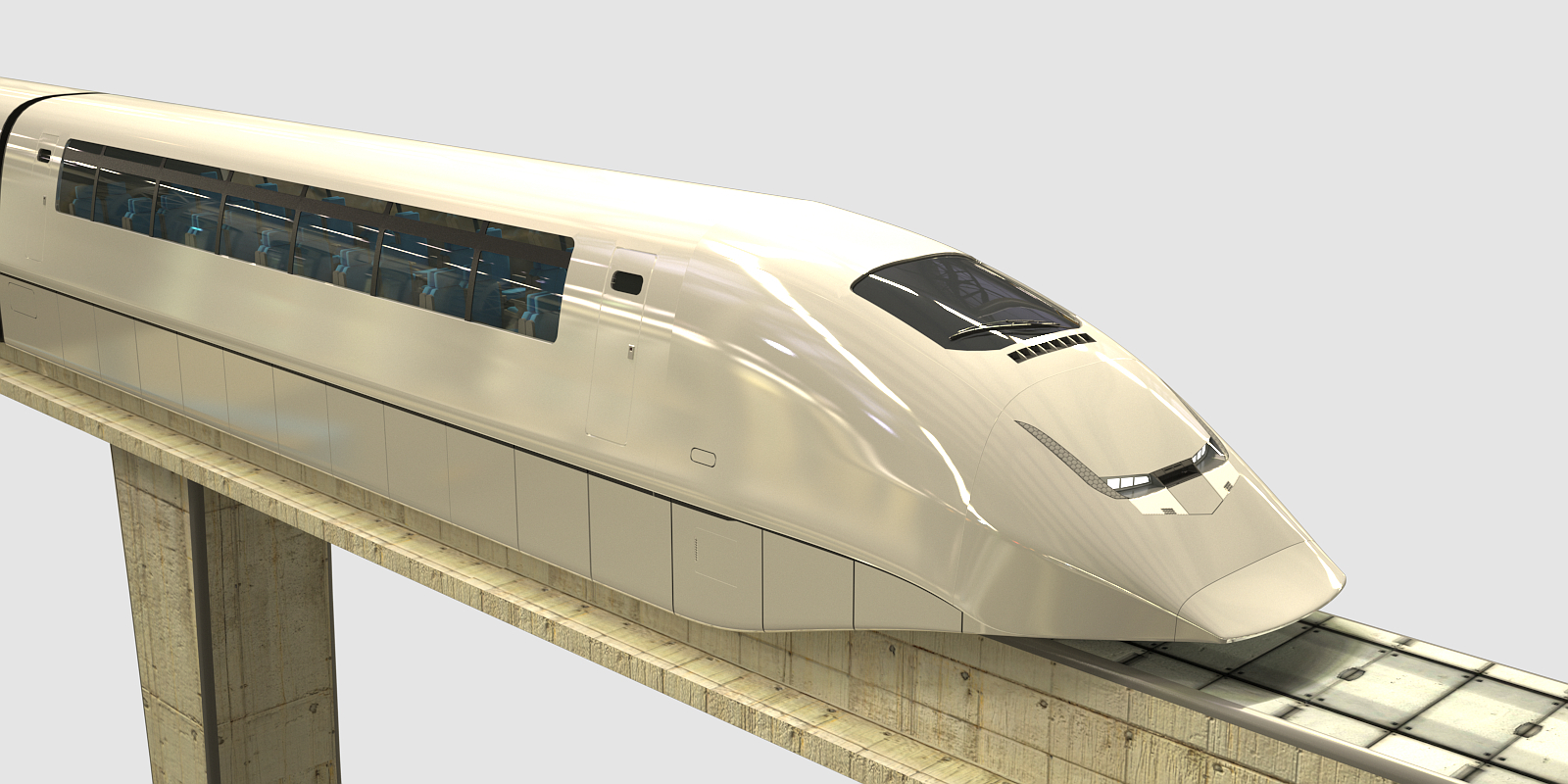 设计单轨铁路3d模型