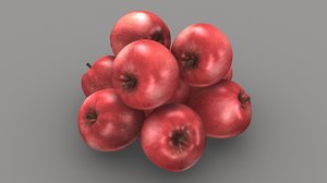 3D apple fruit