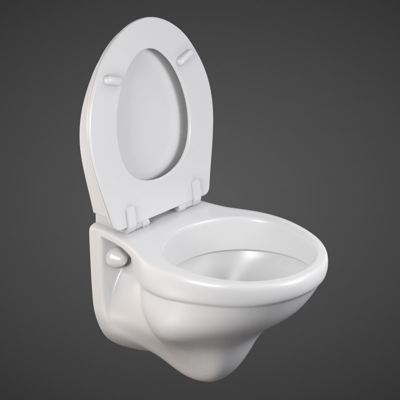 Printable wall mounted toilet 3D model TurboSquid 1262848