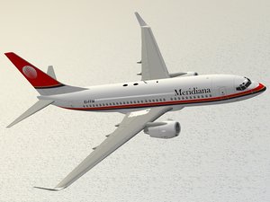 3D boeing 737-700 meridiana model