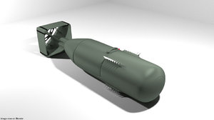atomic bomb little 3D model