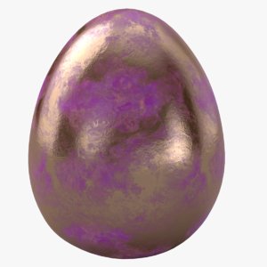 egg pbr real 3D model