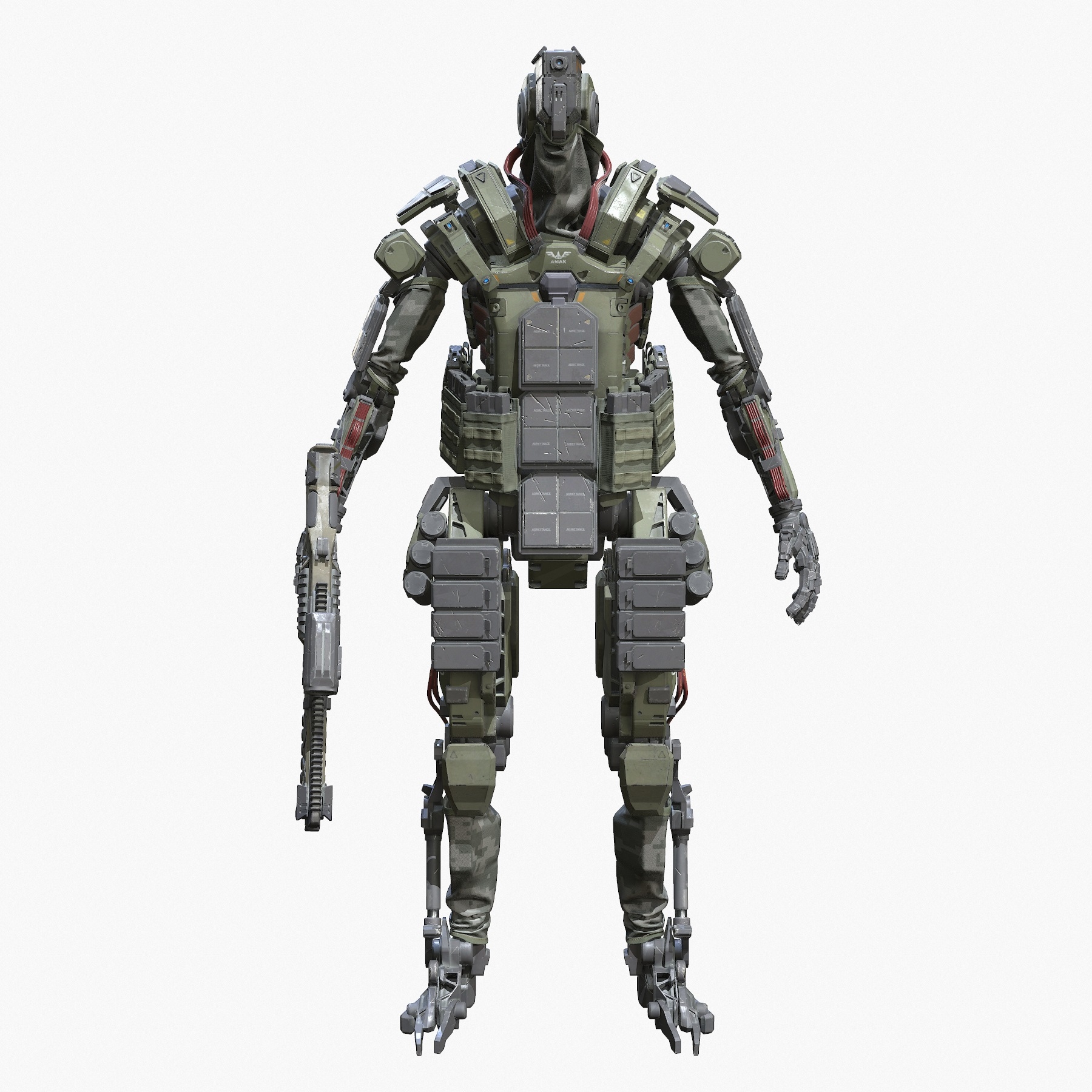 Robot soldier character pbr 3D model - TurboSquid 1263152