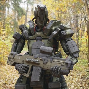 robot soldier character pbr 3D model