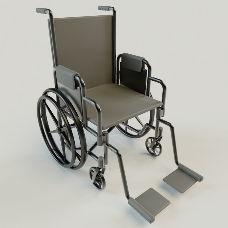 3D wheelchair materials model TurboSquid 1263181