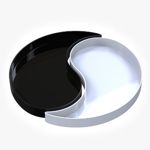 3D model yin yan tray
