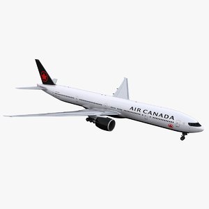 777-300 air canada 3D model