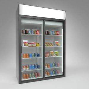3D model interior polair cold store