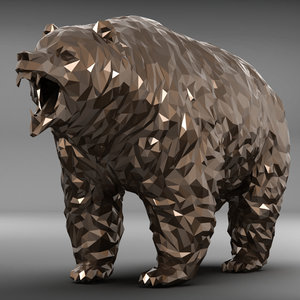 3D model bear zbrush