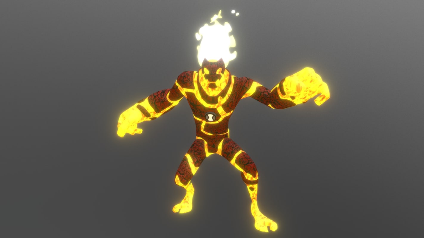 3D model heatblast ben 10 TurboSquid 1263456