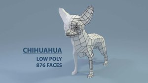3D chihuahuas little dogs