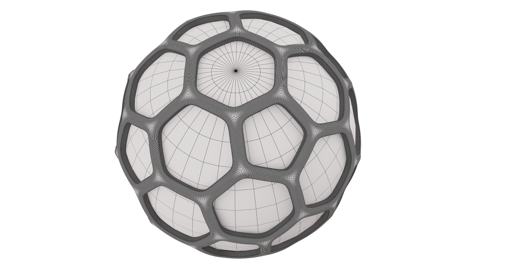 Modello 3D Hexagon Silver Ball - TurboSquid 1263705