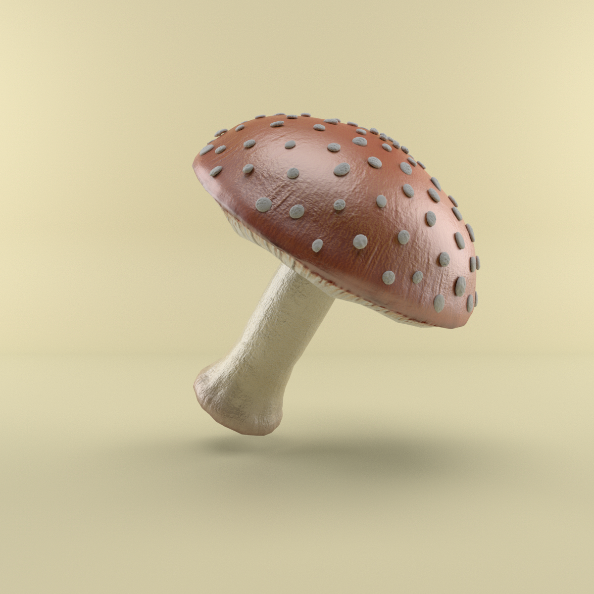 卡通蘑菇3d模型