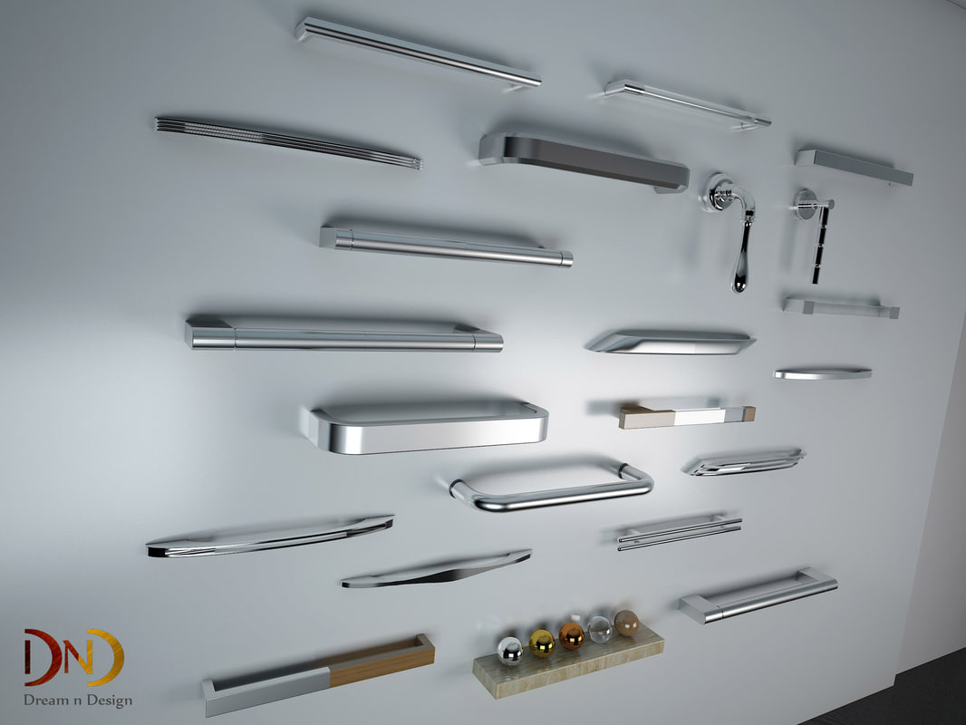 3D handles kitchen model TurboSquid 1263797