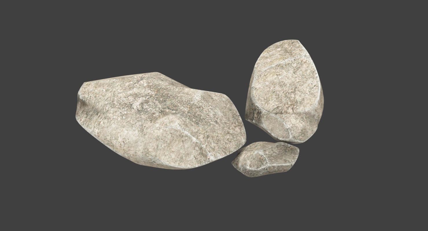 Small stones set 3D model - TurboSquid 1263874