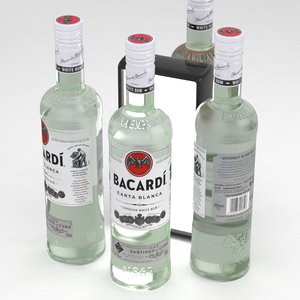 rum bacardi carta 3D model