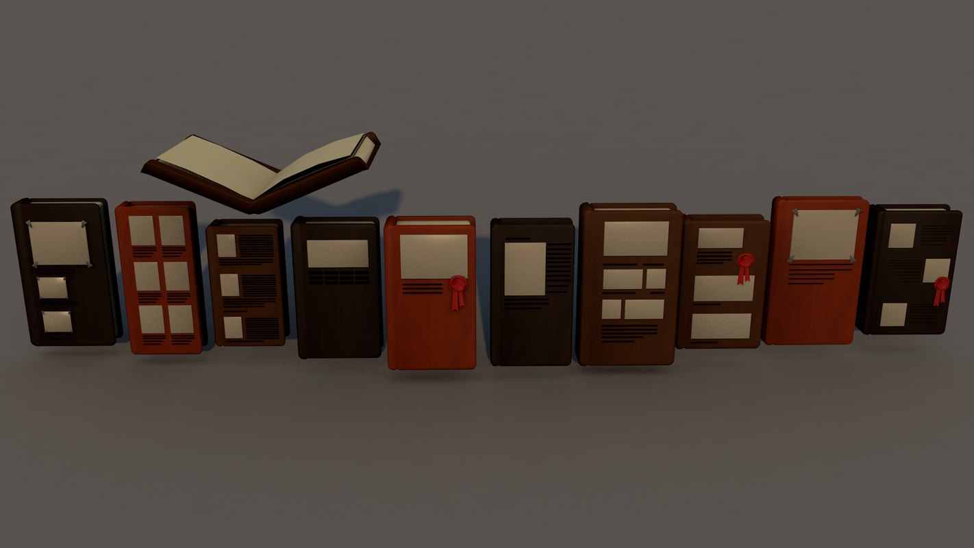 Books 3d model. Book models 3ds Max. Book 3d model free.