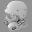 army s10 gas mask 3D