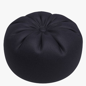 classic pouf chesterfield 3D model