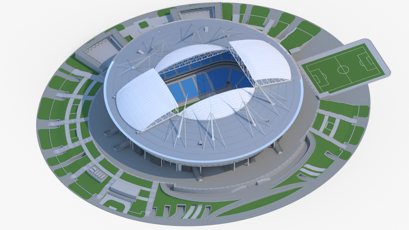 体育场泽尼特竞技场krestovsky圣彼得堡3d模型