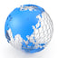 world wire globe 3D