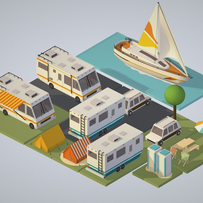 isometric 3d model