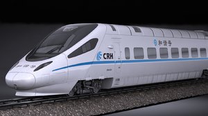 3D crh5 speed train model