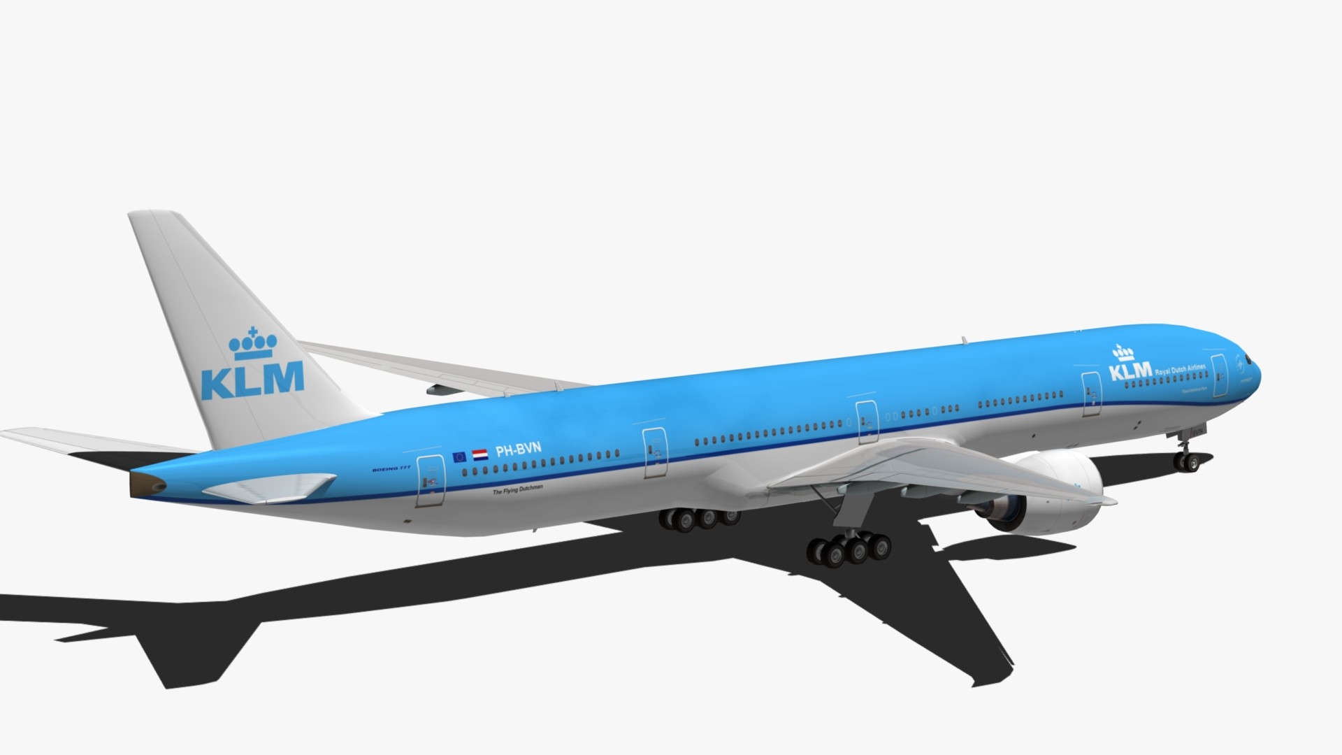 Boeing 777 klm 3D model - TurboSquid 1264968