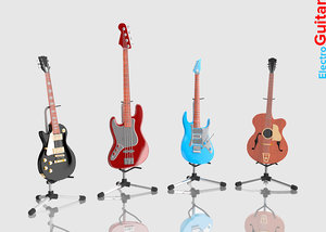 electric guitar 3D model