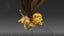 3D winged lion
