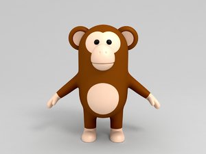 3D monkey character