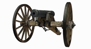 gun field 6 pounder 3D