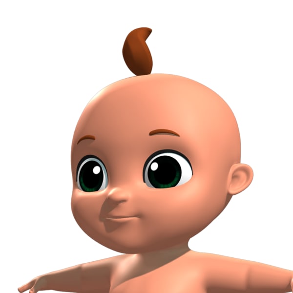 Baby cartoon toon model - TurboSquid 1266242