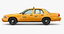 3D cab taxi yellow model