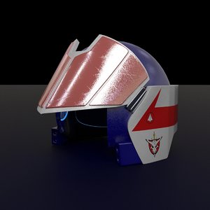 3D rick hunter helmet model